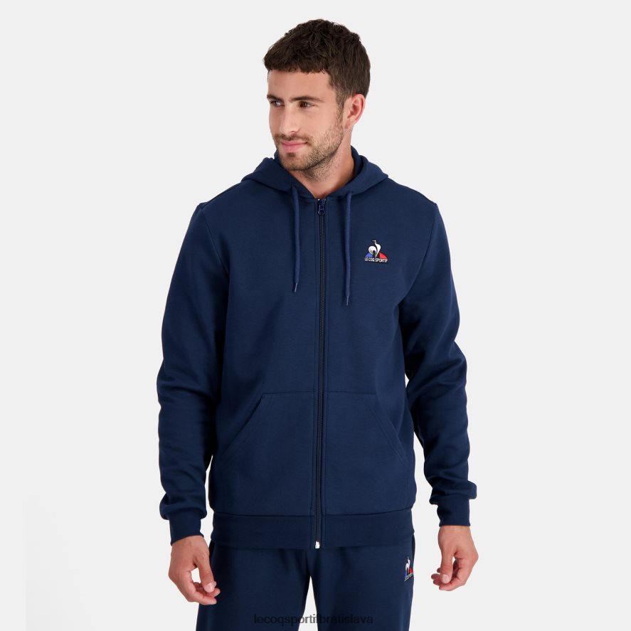 Le Coq Sportif oblečenie modrá mikina s kapucňou a zipsom muži BF4DLN55