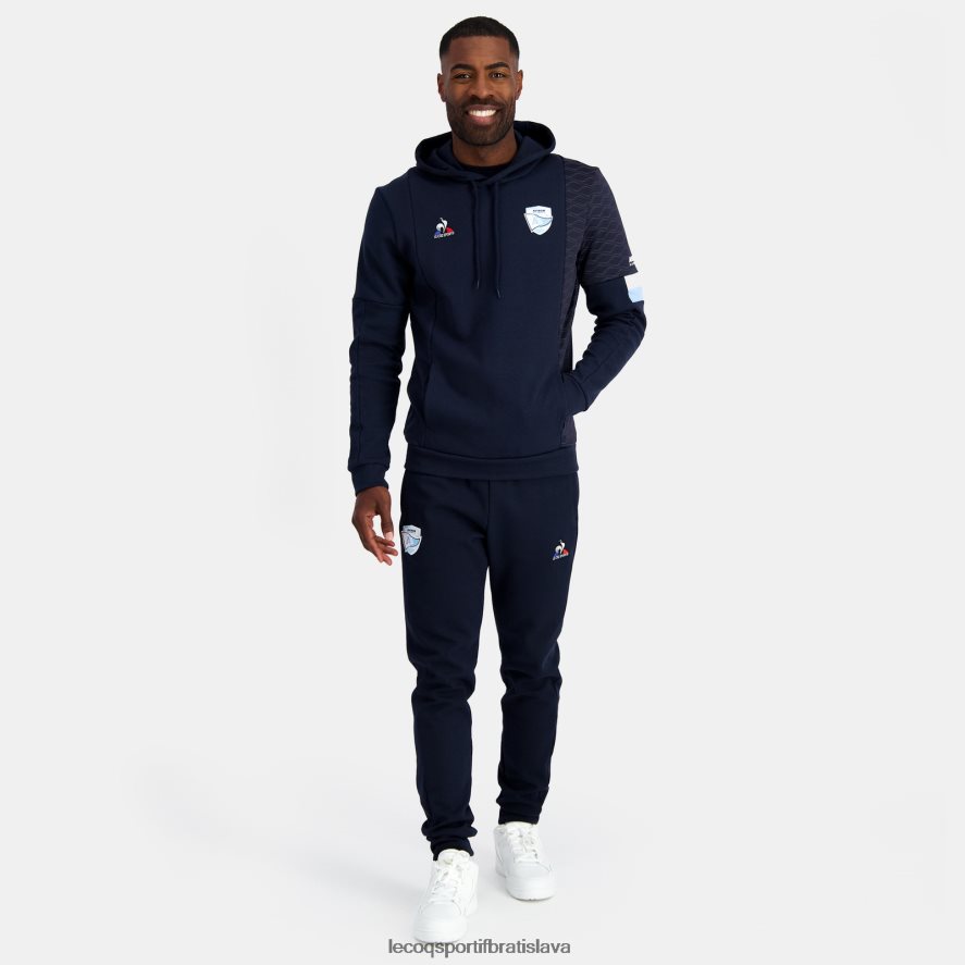 Le Coq Sportif oblečenie modrá mikina s kapucňou muži BF4DLN29