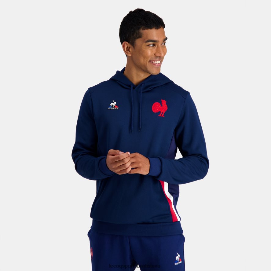 Le Coq Sportif oblečenie modrá mikina s kapucňou muži BF4DLN37