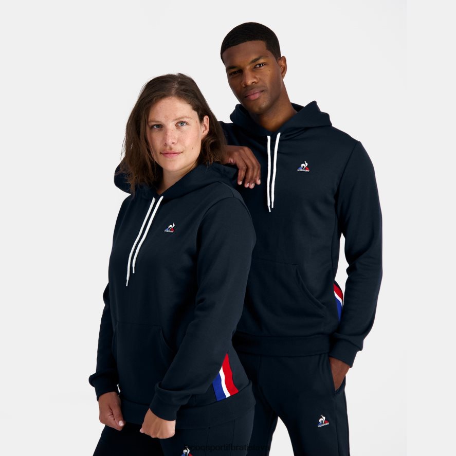 Le Coq Sportif oblečenie modrá mikina s kapucňou muži BF4DLN4