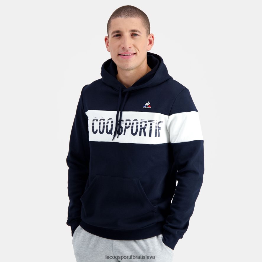 Le Coq Sportif oblečenie modrá mikina s kapucňou muži BF4DLN67