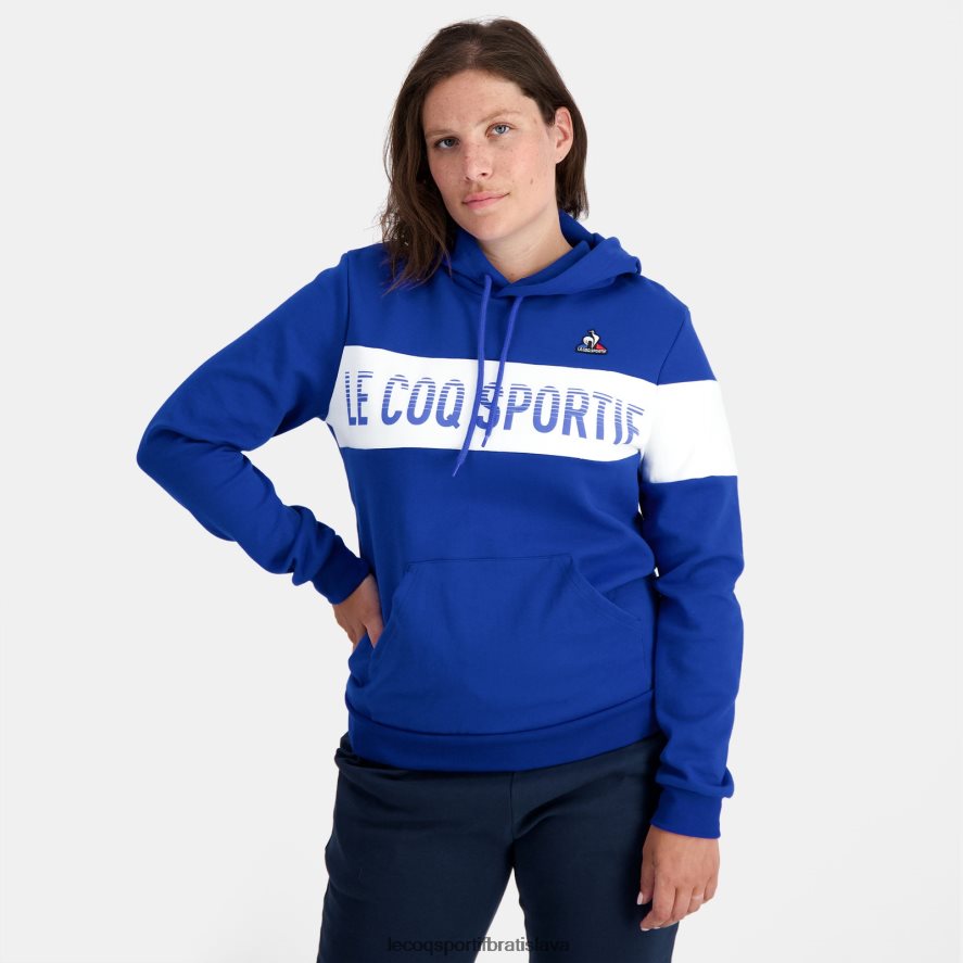 Le Coq Sportif oblečenie modrá mikina s kapucňou muži BF4DLN6