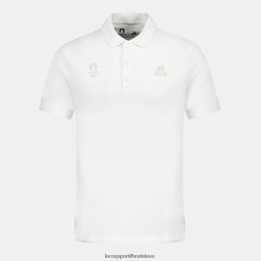 Le Coq Sportif oblečenie polo biele muži BF4DLN130