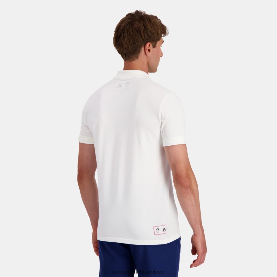 Le Coq Sportif oblečenie polo biele muži BF4DLN130