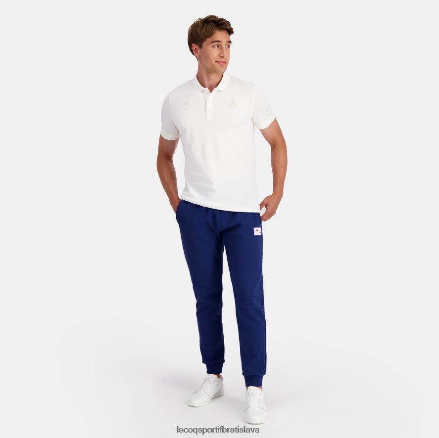 Le Coq Sportif oblečenie polo biele muži BF4DLN130