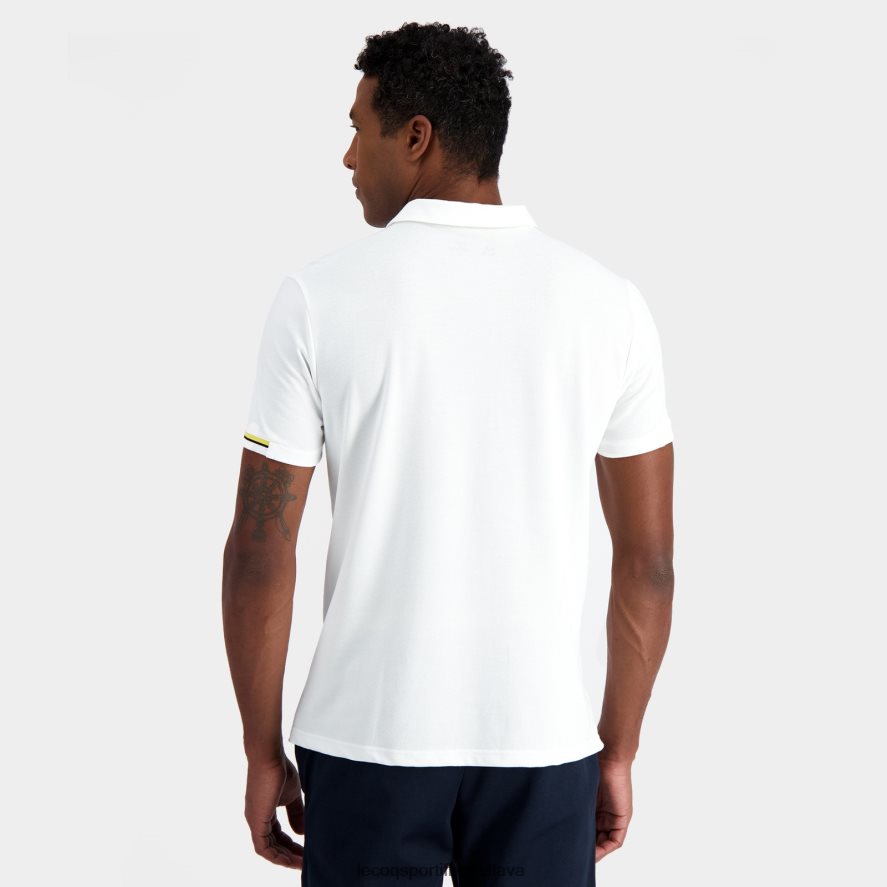 Le Coq Sportif oblečenie polo biele muži BF4DLN134