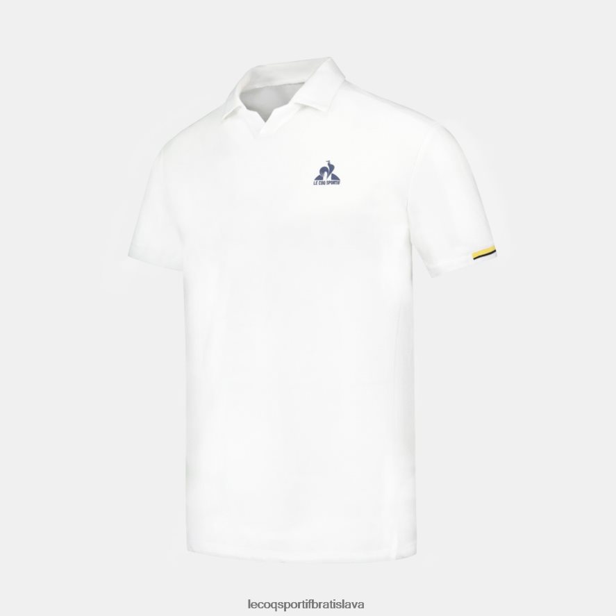Le Coq Sportif oblečenie polo biele muži BF4DLN134