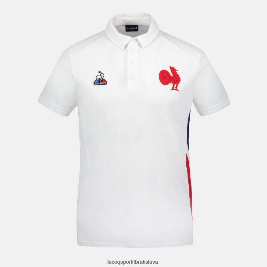 Le Coq Sportif oblečenie polo biele muži BF4DLN137