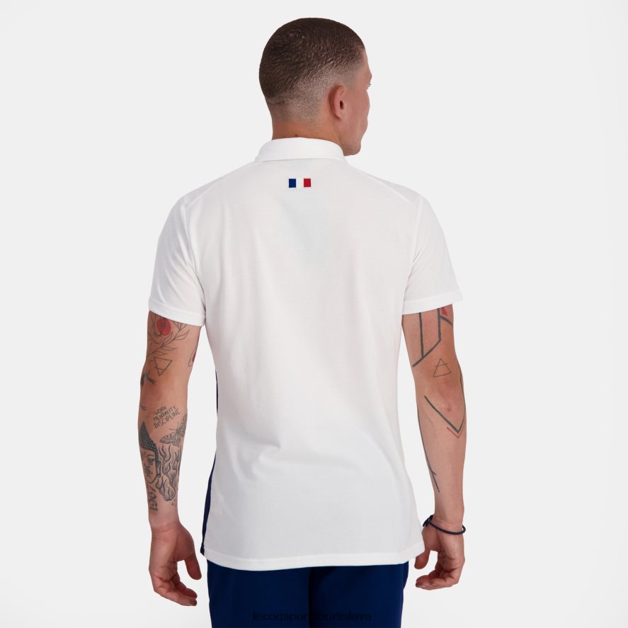 Le Coq Sportif oblečenie polo biele muži BF4DLN137