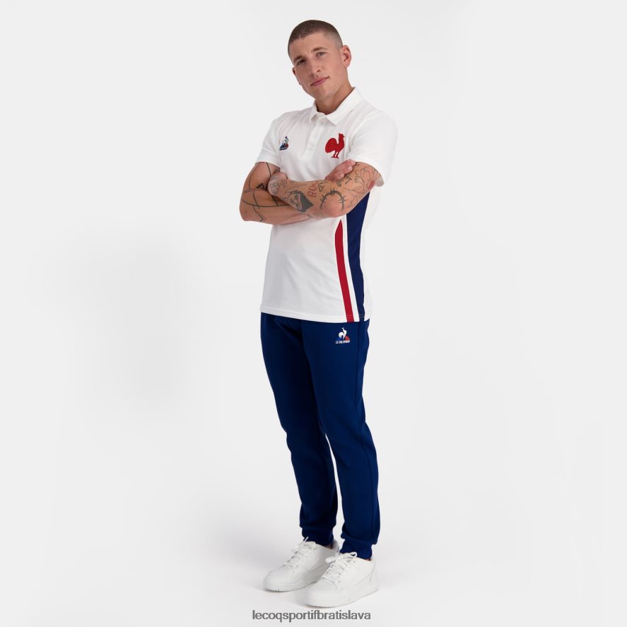 Le Coq Sportif oblečenie polo biele muži BF4DLN137