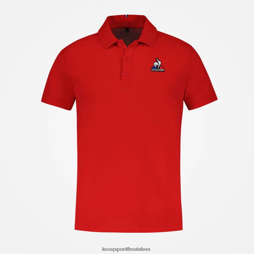 Le Coq Sportif oblečenie polo červené muži BF4DLN126