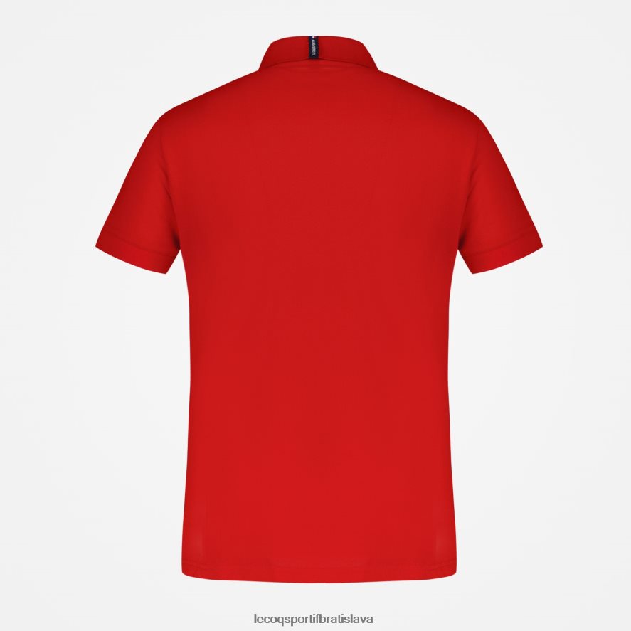 Le Coq Sportif oblečenie polo červené muži BF4DLN126