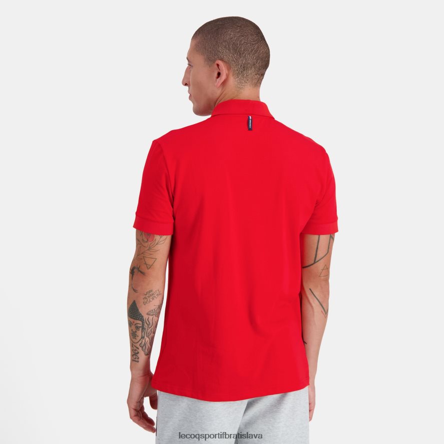 Le Coq Sportif oblečenie polo červené muži BF4DLN126