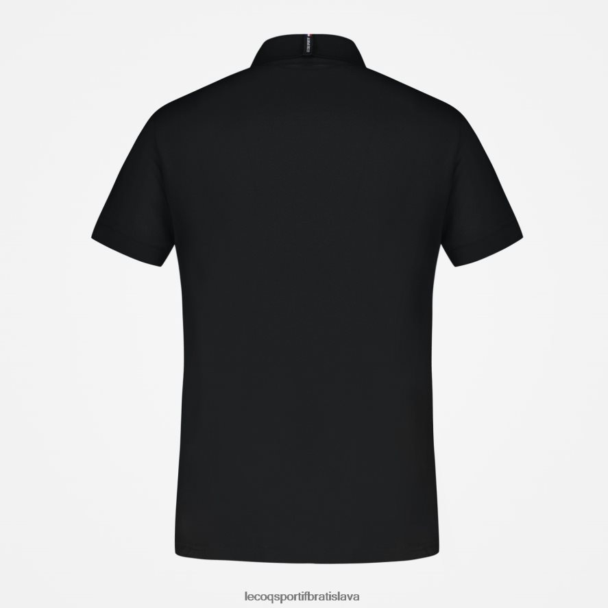 Le Coq Sportif oblečenie polo čierne muži BF4DLN127