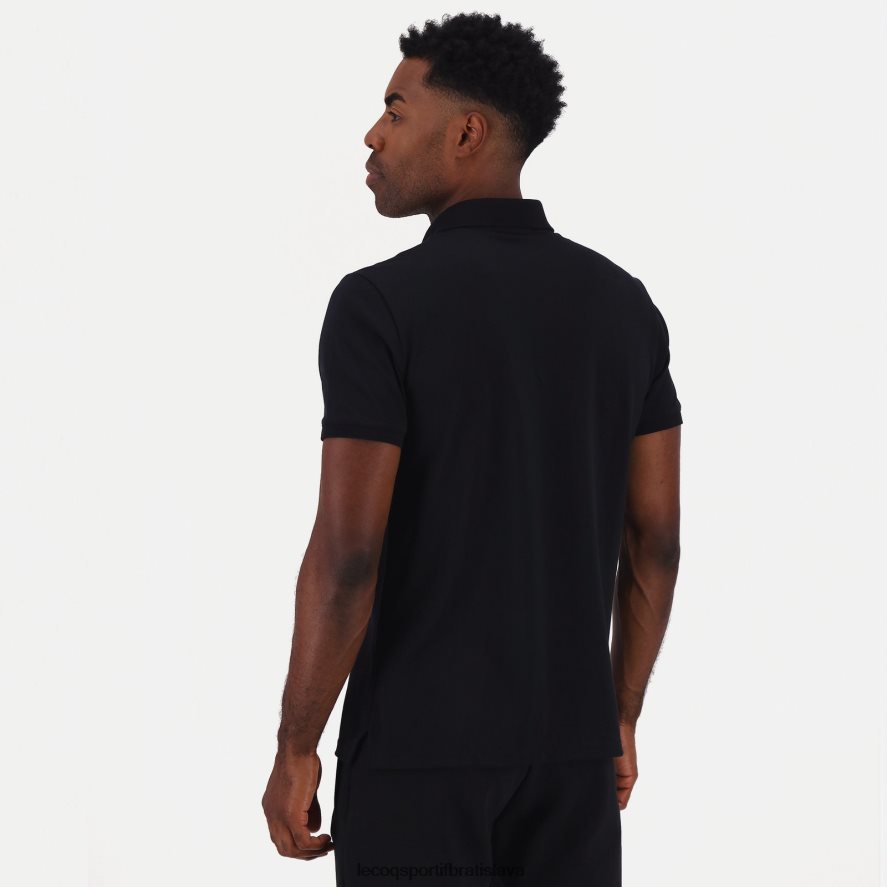 Le Coq Sportif oblečenie polo čierne muži BF4DLN129
