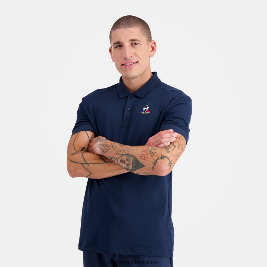 Le Coq Sportif oblečenie polo modré muži BF4DLN123