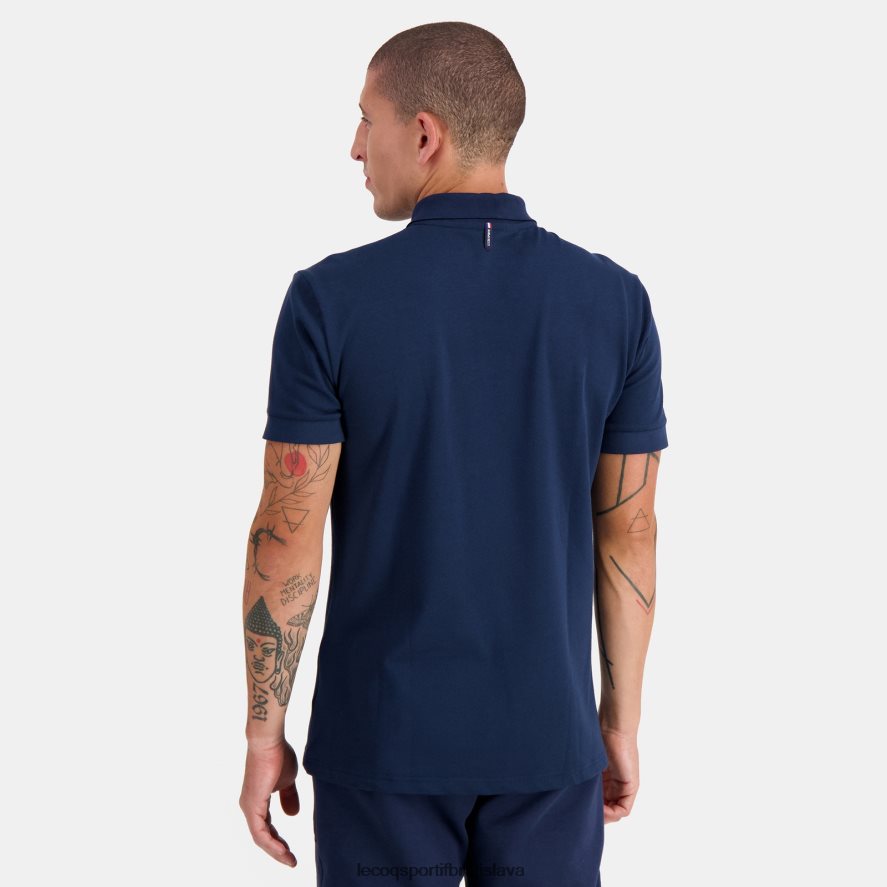 Le Coq Sportif oblečenie polo modré muži BF4DLN123