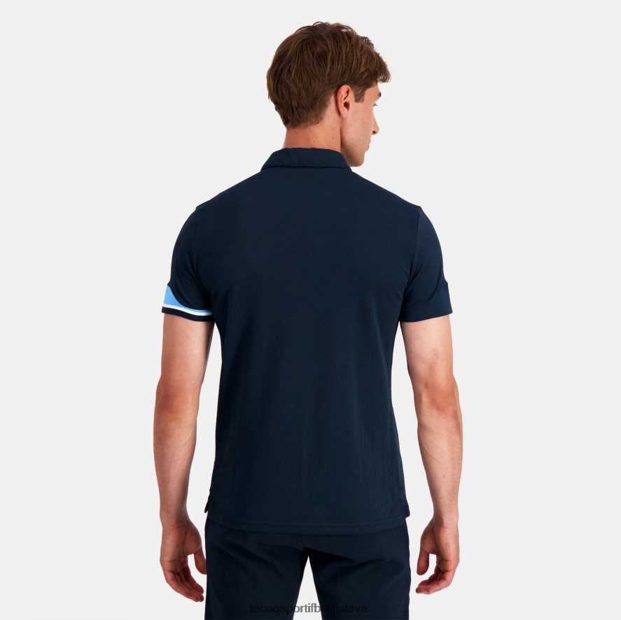 Le Coq Sportif oblečenie polo modré muži BF4DLN132