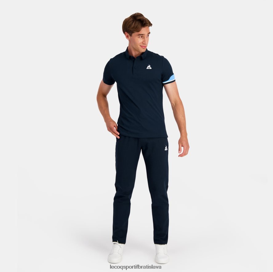 Le Coq Sportif oblečenie polo modré muži BF4DLN132