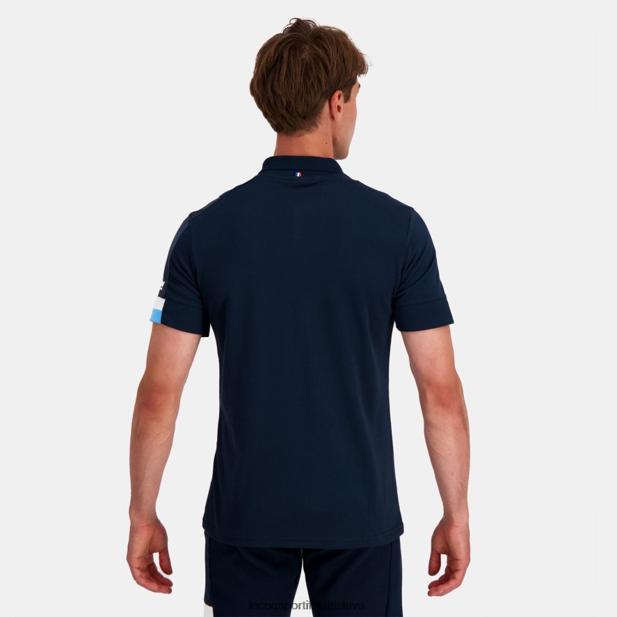 Le Coq Sportif oblečenie polo modré muži BF4DLN135