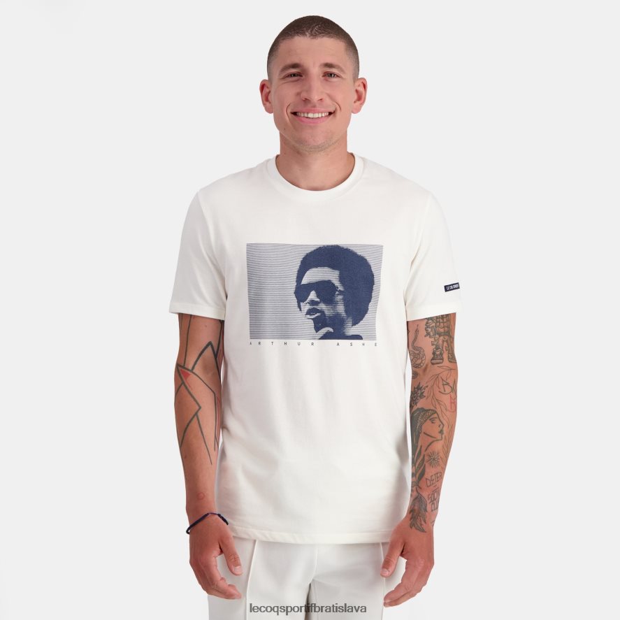 Le Coq Sportif oblečenie módne tričko biele muži BF4DLN159