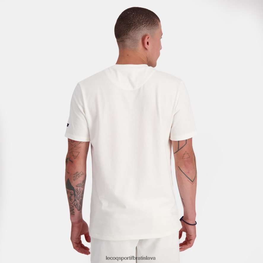 Le Coq Sportif oblečenie módne tričko biele muži BF4DLN159
