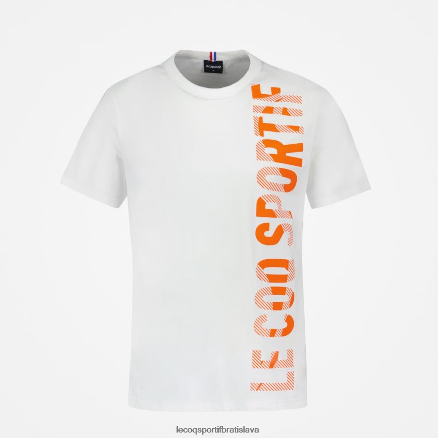 Le Coq Sportif oblečenie módne tričko biele muži BF4DLN162