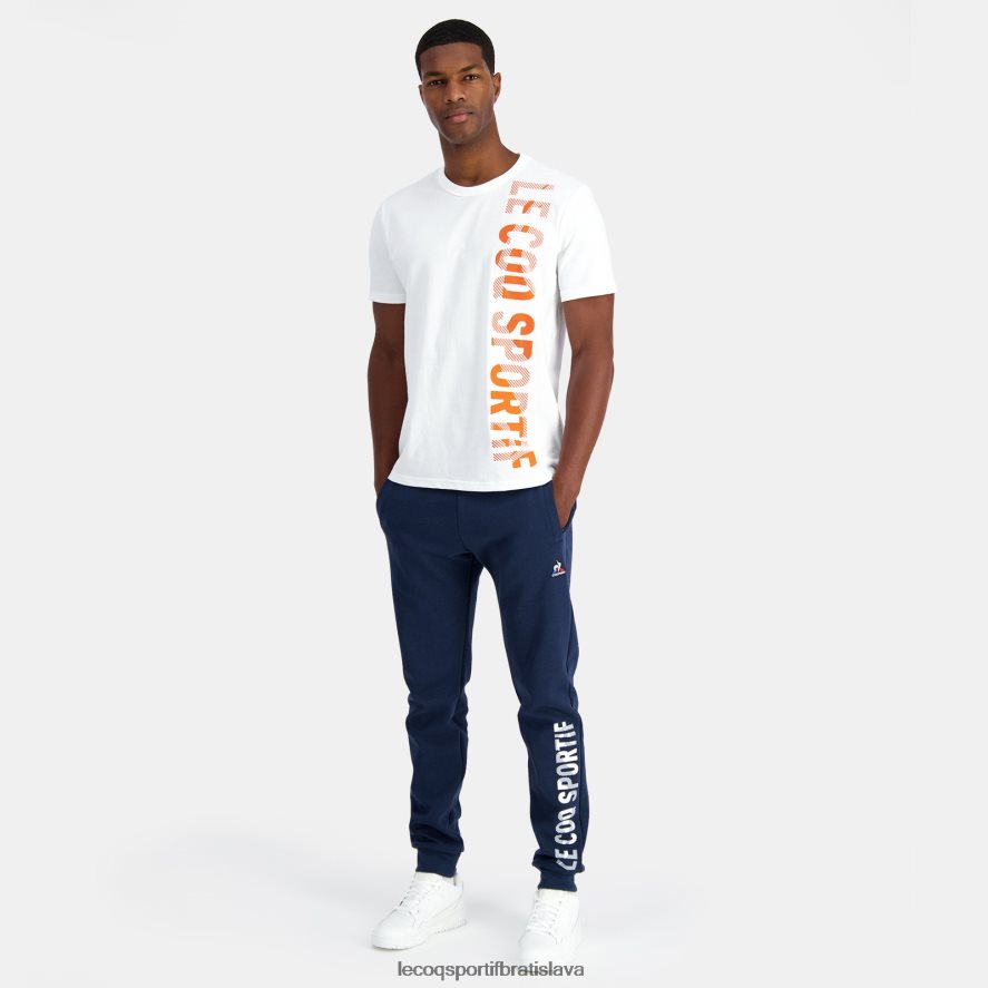 Le Coq Sportif oblečenie módne tričko biele muži BF4DLN162