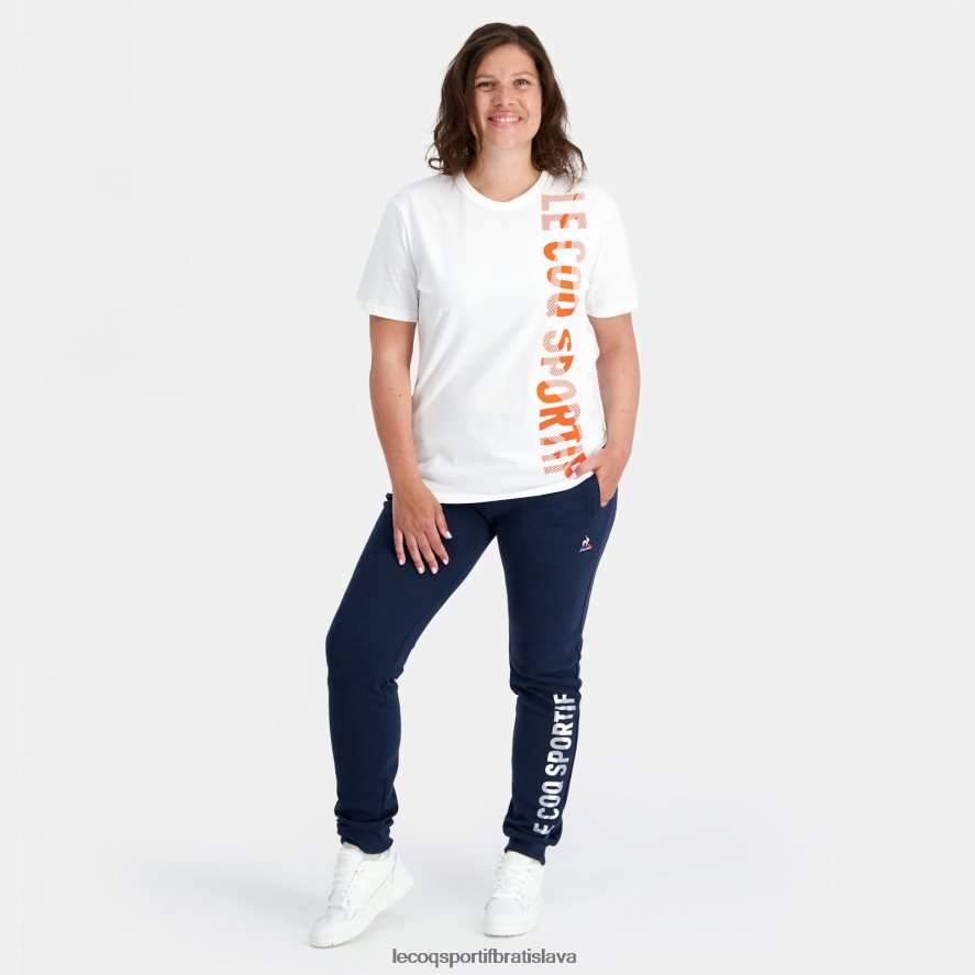 Le Coq Sportif oblečenie módne tričko biele muži BF4DLN162