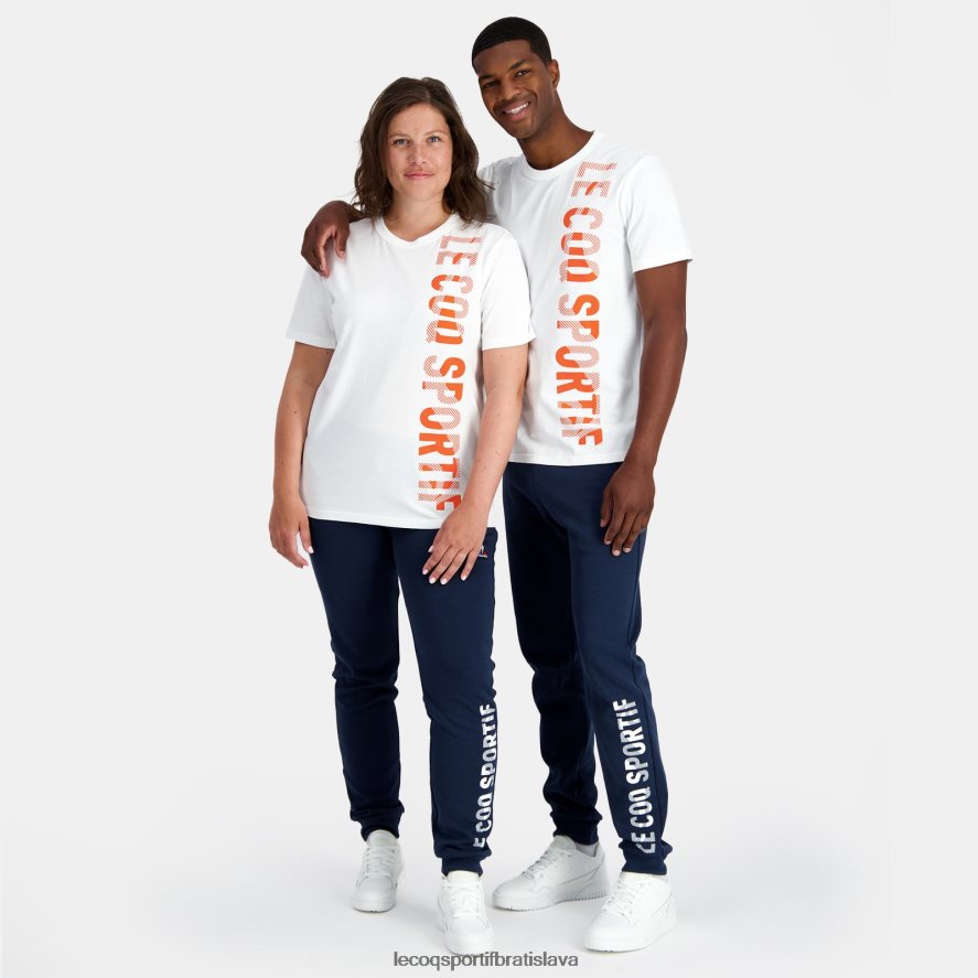 Le Coq Sportif oblečenie módne tričko biele muži BF4DLN162