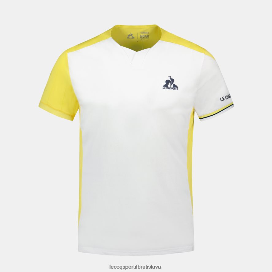 Le Coq Sportif oblečenie módne tričko biele muži BF4DLN166