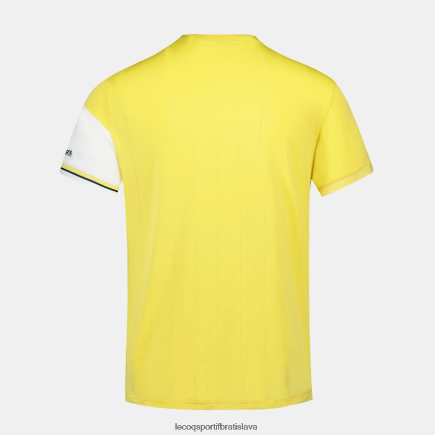 Le Coq Sportif oblečenie módne tričko biele muži BF4DLN166