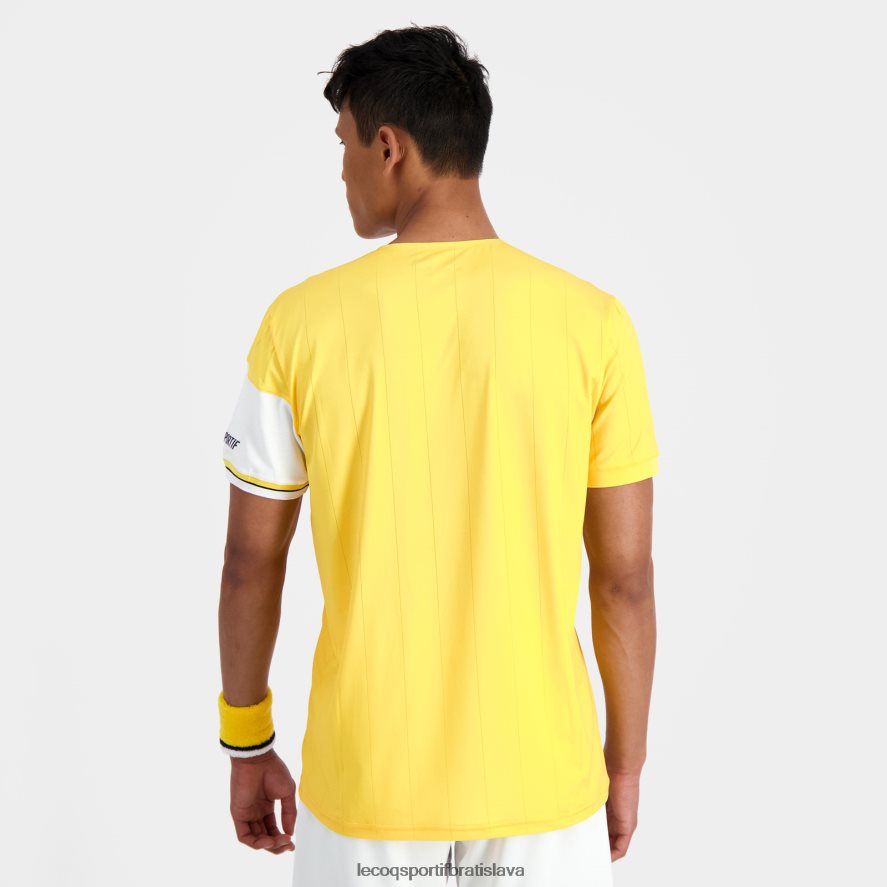 Le Coq Sportif oblečenie módne tričko biele muži BF4DLN166