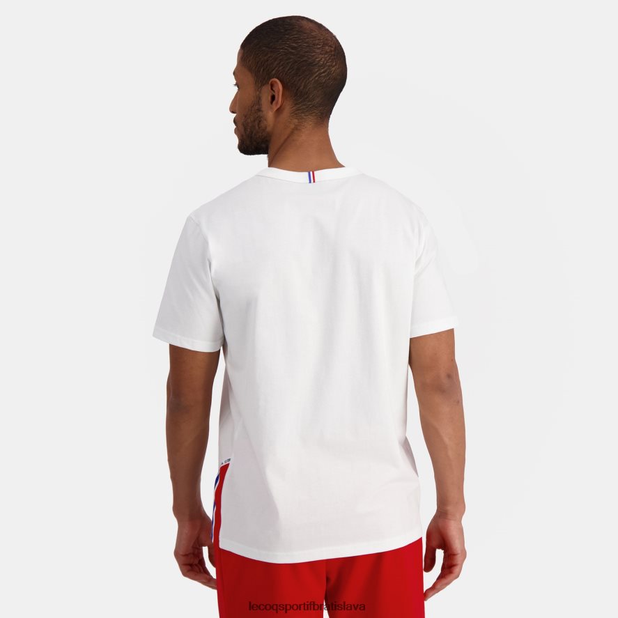 Le Coq Sportif oblečenie módne tričko biele muži BF4DLN170