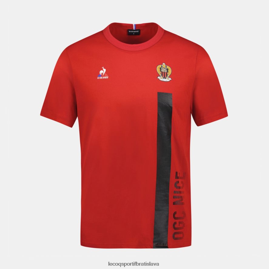 Le Coq Sportif oblečenie módne tričko červené muži BF4DLN150