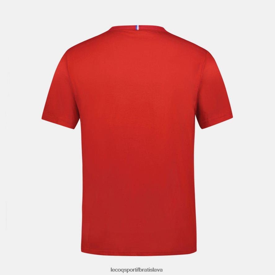 Le Coq Sportif oblečenie módne tričko červené muži BF4DLN150