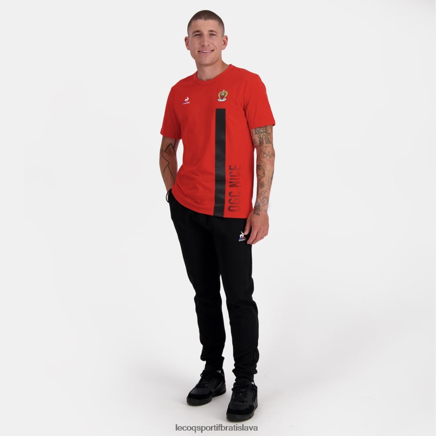Le Coq Sportif oblečenie módne tričko červené muži BF4DLN150