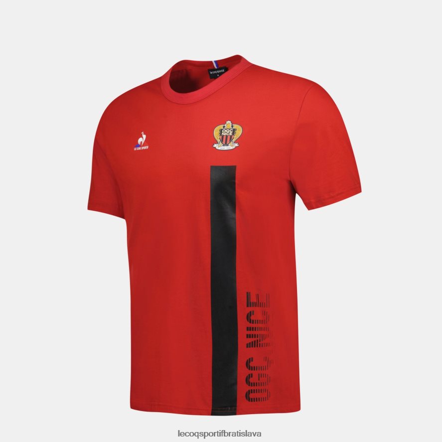 Le Coq Sportif oblečenie módne tričko červené muži BF4DLN150