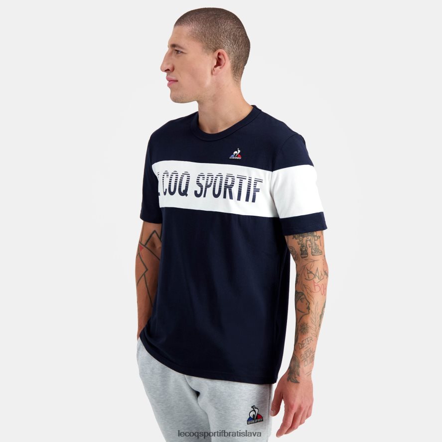 Le Coq Sportif oblečenie módne tričko modrej farby muži BF4DLN142