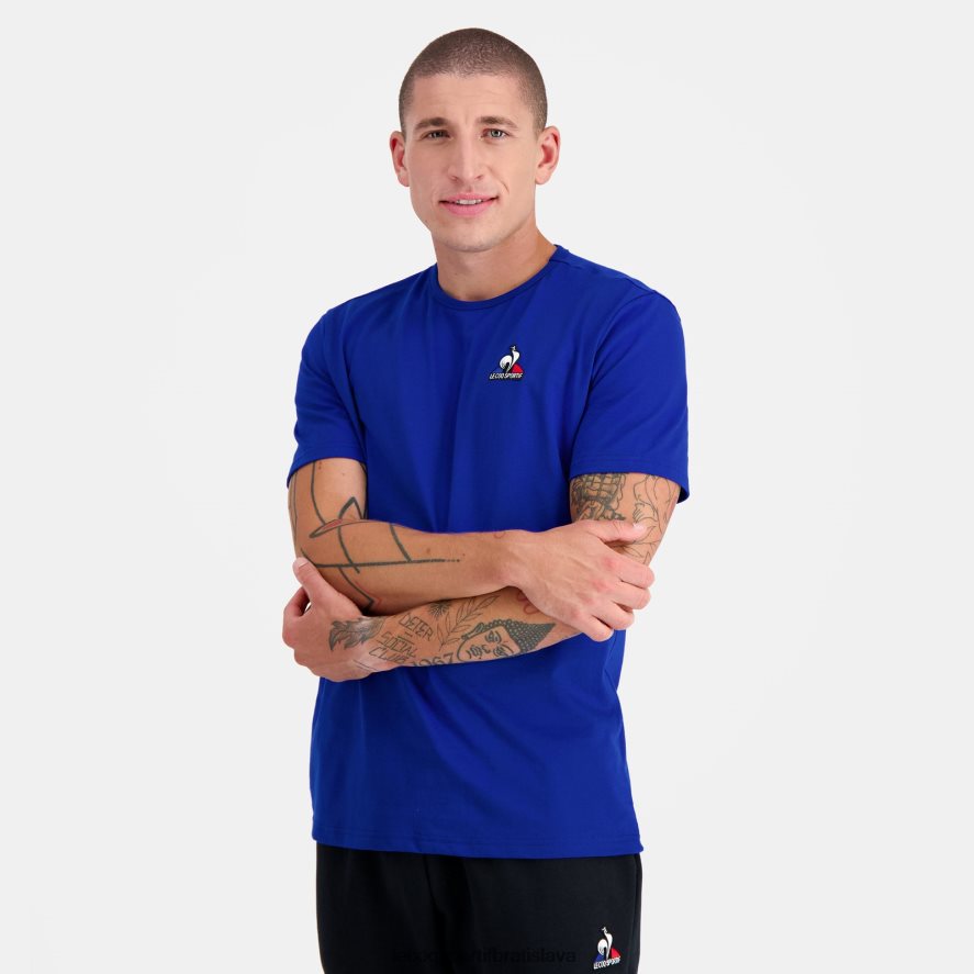 Le Coq Sportif oblečenie módne tričko modrej farby muži BF4DLN178