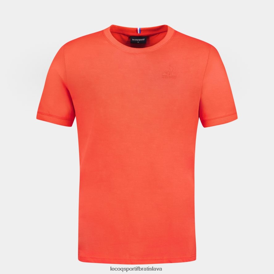 Le Coq Sportif oblečenie módne tričko oranžové muži BF4DLN152
