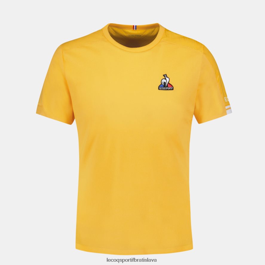 Le Coq Sportif oblečenie oranžové tričko muži BF4DLN478