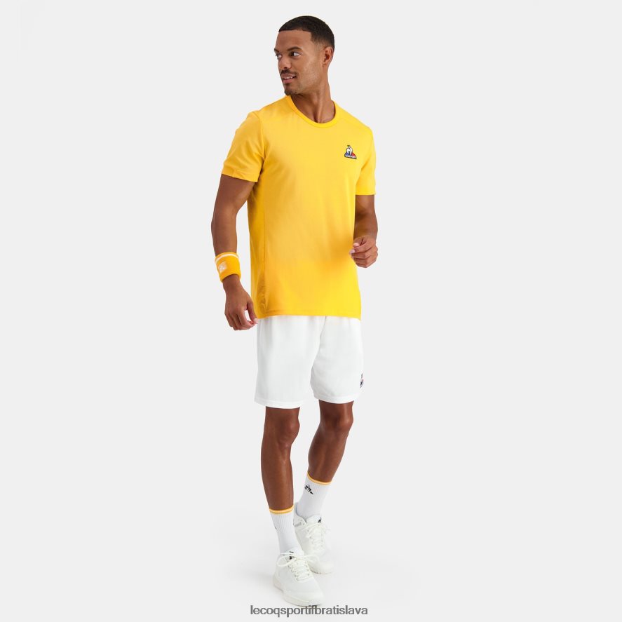 Le Coq Sportif oblečenie oranžové tričko muži BF4DLN478