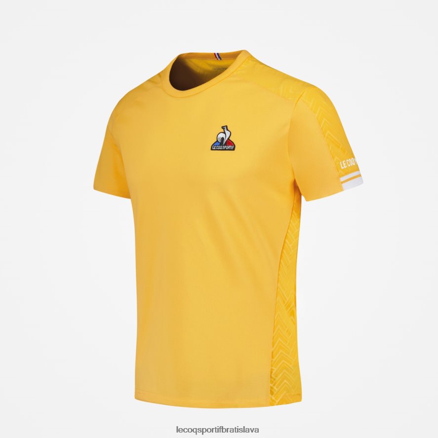 Le Coq Sportif oblečenie oranžové tričko muži BF4DLN478