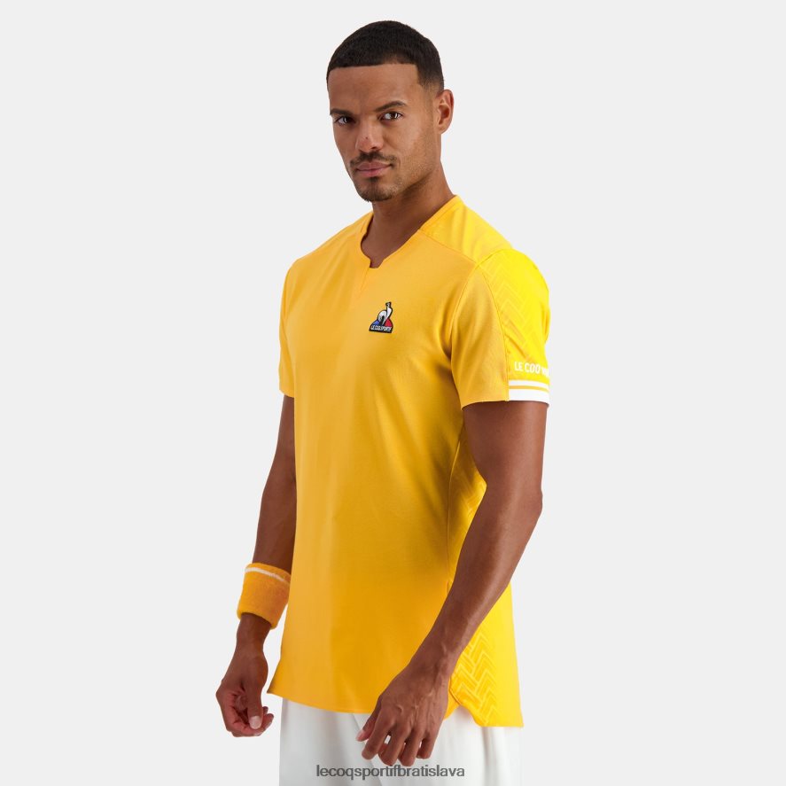 Le Coq Sportif oblečenie oranžové tričko muži BF4DLN483