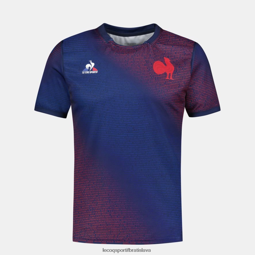Le Coq Sportif oblečenie predzápasový dres - xv de france blue muži BF4DLN173