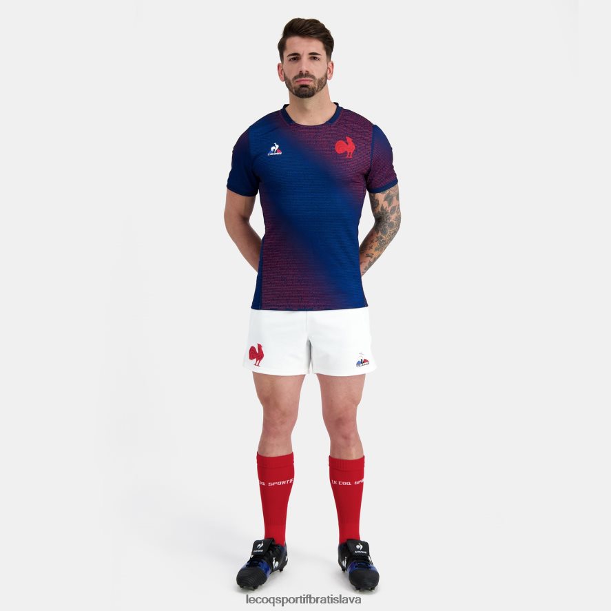 Le Coq Sportif oblečenie predzápasový dres - xv de france blue muži BF4DLN173