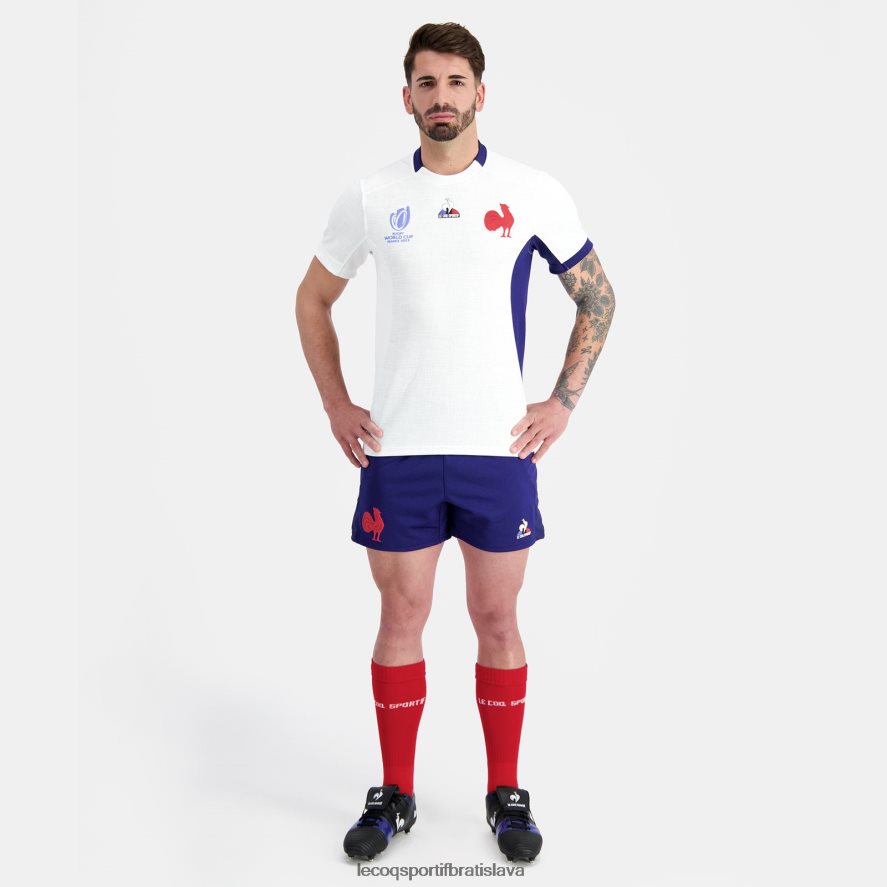 Le Coq Sportif oblečenie replika dresu xv de france - svetový pohár v rugby 2023 biela muži BF4DLN693