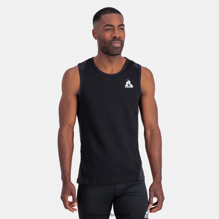 Le Coq Sportif oblečenie tielko čierne muži BF4DLN177