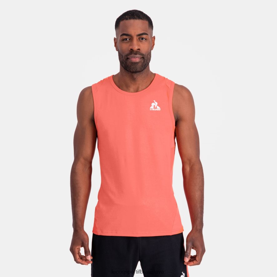 Le Coq Sportif oblečenie tielko oranžová muži BF4DLN175